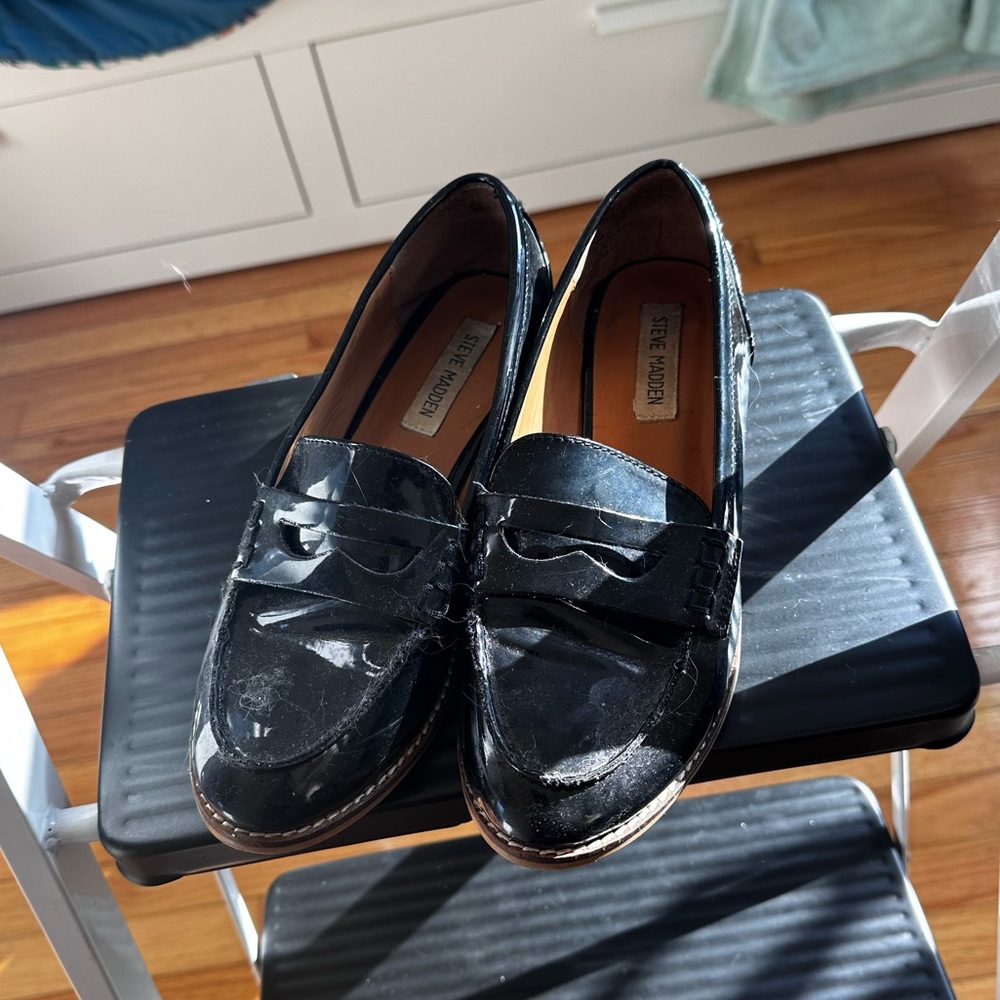 Steve Madden Patent Leather Loafers
